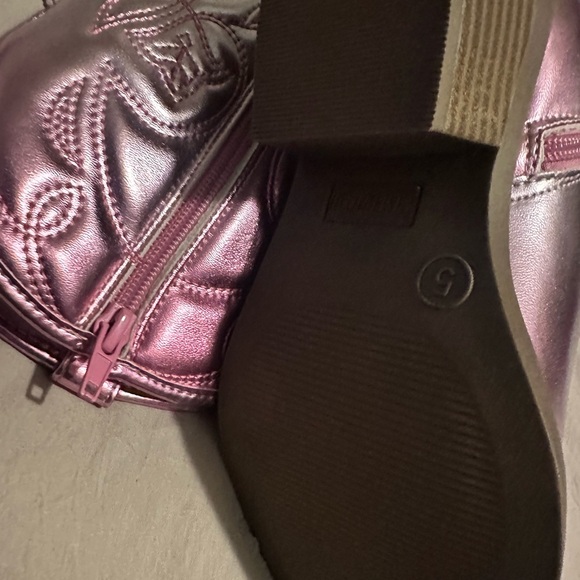 Steve Madden Girl’s Metallic Cowboy Boots, Brand new, size 5 - Picture 3 of 11